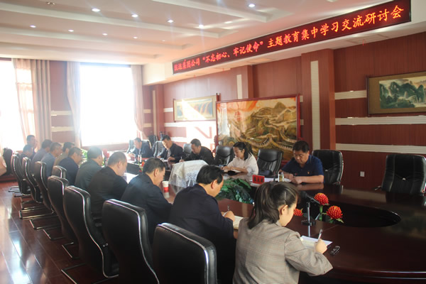 隴運(yùn)集團(tuán)公司召開(kāi)“不忘初心、牢記使命”主題教育集中學(xué)習(xí)交流研討會(huì)