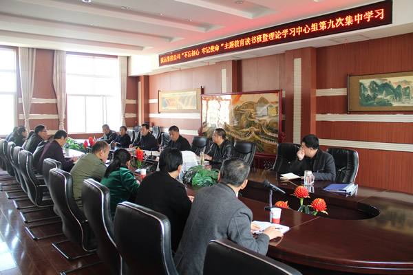 隴運(yùn)集團(tuán)公司黨委召開(kāi)“不忘初心、牢記使命”主題教育讀書(shū)班暨理論學(xué)習(xí)中心組第九次集中學(xué)習(xí)（擴(kuò)大）會(huì)議